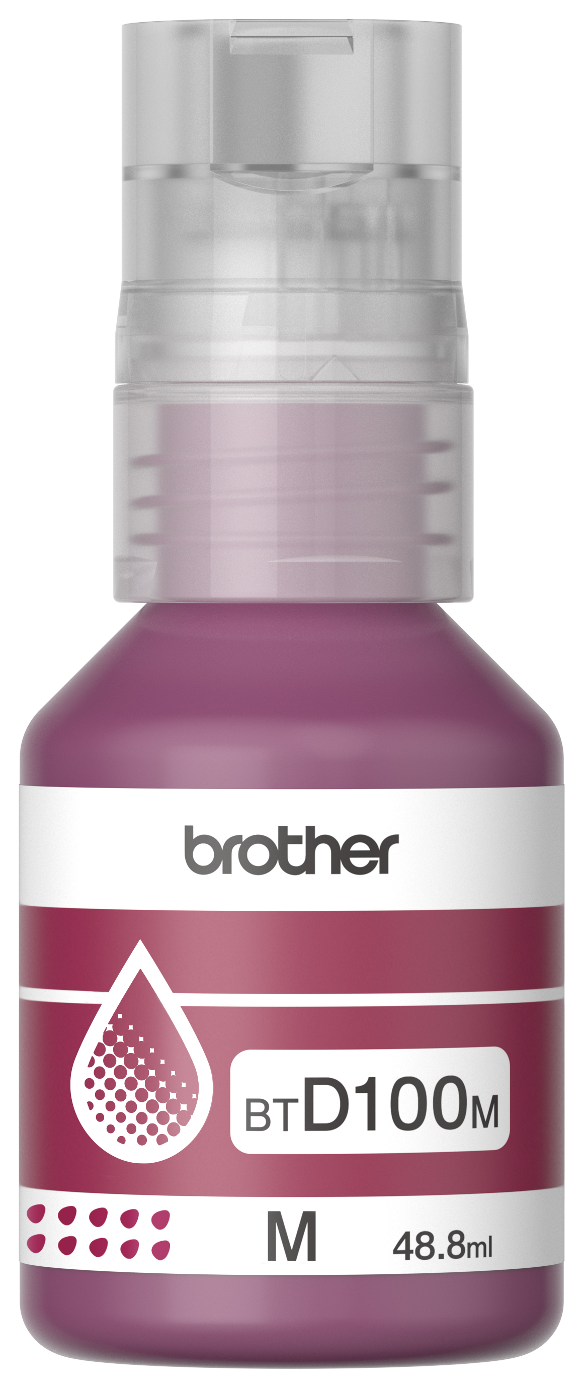 Botella de tinta BROTHER BTD100MMEX color MAGENTA