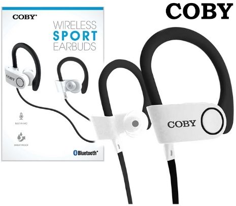 COBY CEBT415WHT AURICULARES INALAMBRICOS SPORT BT