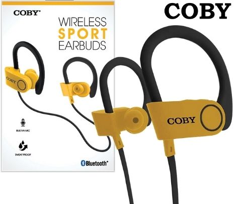 COBY CEBT415YLW AURICULARES INALAMBRICOS SPORT BT