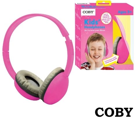 COBY CVH821PNK AURICULAR P/NInO INALAMBRICO ROSADO