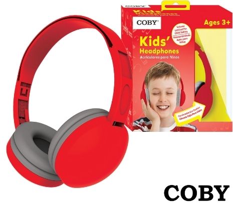 COBY CVH821RD AURICULAR P/NInO INALAMBRICO ROJO