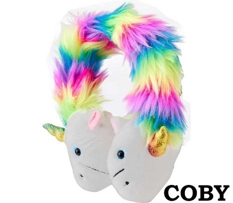 AURICULAR PARA NIÑOS COBY CVHK860UCN PLUSH UNICORNIO