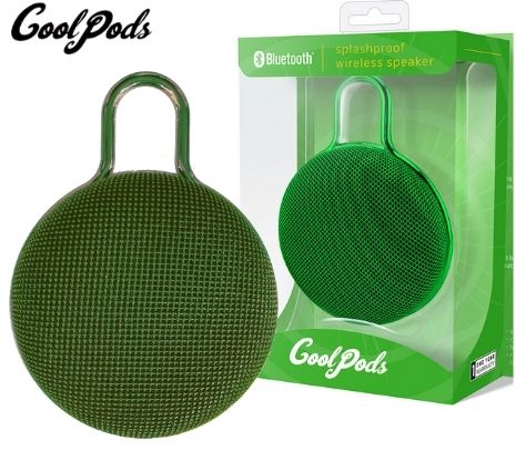 COOL PODS CPSTW310GN PARLANTES INALAMBRICOS SPLASH PROOF BT