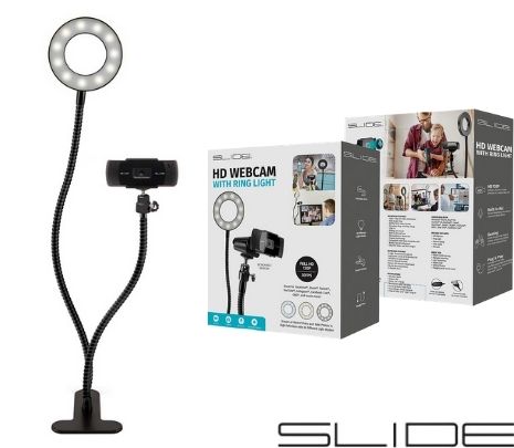 Camara de Video 720P SLIDE CWB12BK C/LUZ