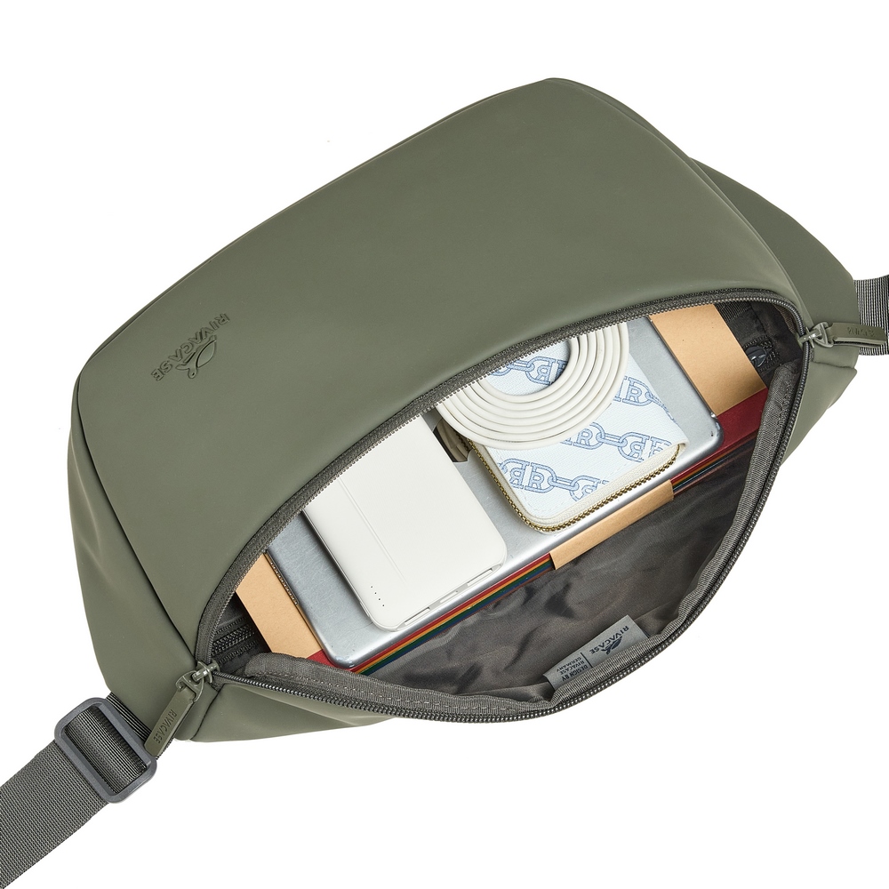 Riñonera Riva Case ECO 7814 Olive Green RPET Waist Sling L