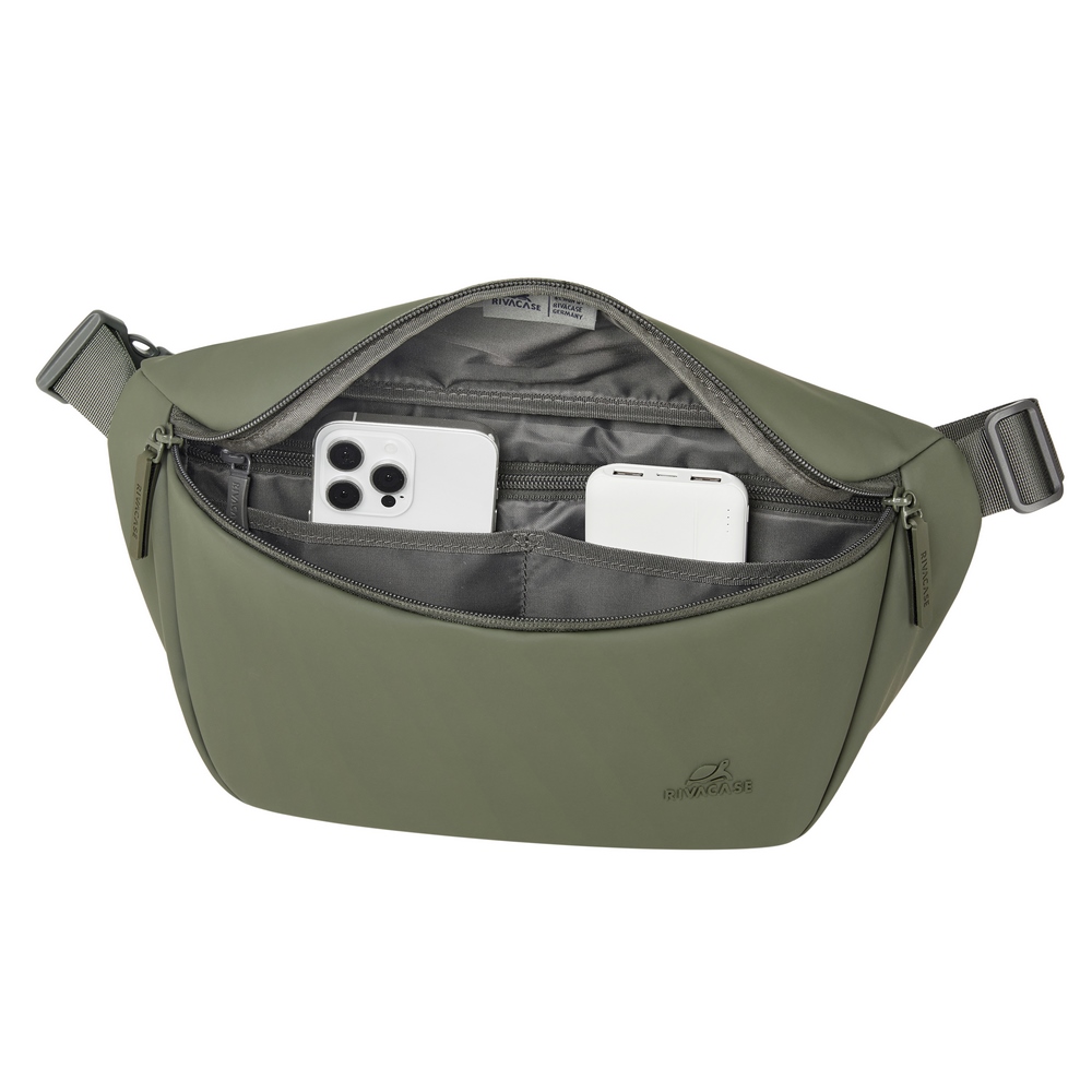 Riñonera Riva Case ECO 7814 Olive Green RPET Waist Sling L