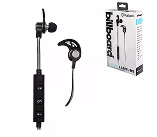 BILLBOARD BB898 EARPHONES BLUETOOTH REFLECTIVO GRIS C/NEGRO