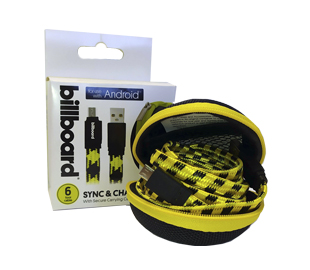 BILLBOARD BB1589 CABLE MICRO USB 1.8MT CORDON AMAR C/ESTUCHE
