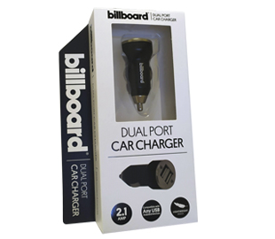 BILLBOARD BB1979 CARGADOR AUTO DUAL NEGRO 2.1AMP