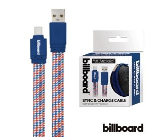 BILLBOARD BB1598 CABLE USB-C A USB-A BLUE 1.8MT FABRIC
