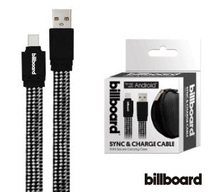 BILLBOARD BB1600 CABLE USB-C A USB-A NEGRO 1.8MT FABRIC