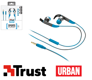 TRUST UR 20321 EARPHONE FIT SPORT AZUL (D)