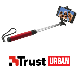TRUST UR 21037 SELFIEPOD PLEGABLE P/SMARTPHONE ROJO BT (D)