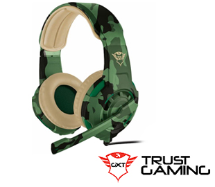 TRUST 22207 HEADSET GAMING GXT310C CAMU/VERDE PC/CONSOLAS (R