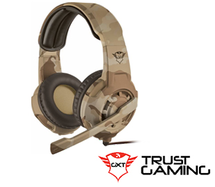 TRUST 22208 HEADSET GAMING GXT310D CAMU/MARRON PC & CONSOLAS