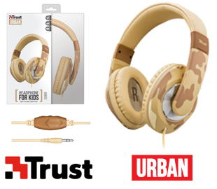 TRUST 22204 HEADPHONES SONIN DESERT CAMUFLADO (R)