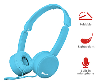 TRUST 23100 NANO HEADPHONES BLUE (D)