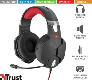 TRUST 20408 HEADSET GAMIING GXT322 CARUS PS5/XBOX X/S
