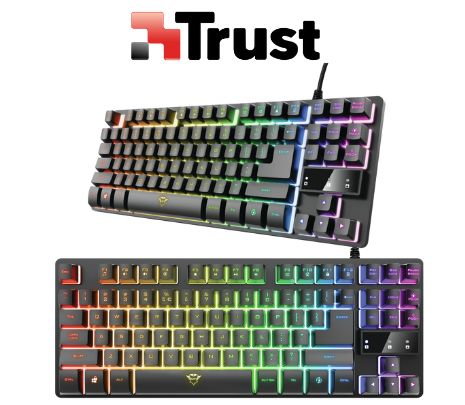 TECLADO GAMING TRUST TKL GXT833 ILUMINADO