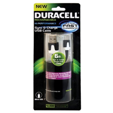 DURACELL PRO428 CABLE MICRO USB 1.8MTS NEGRO