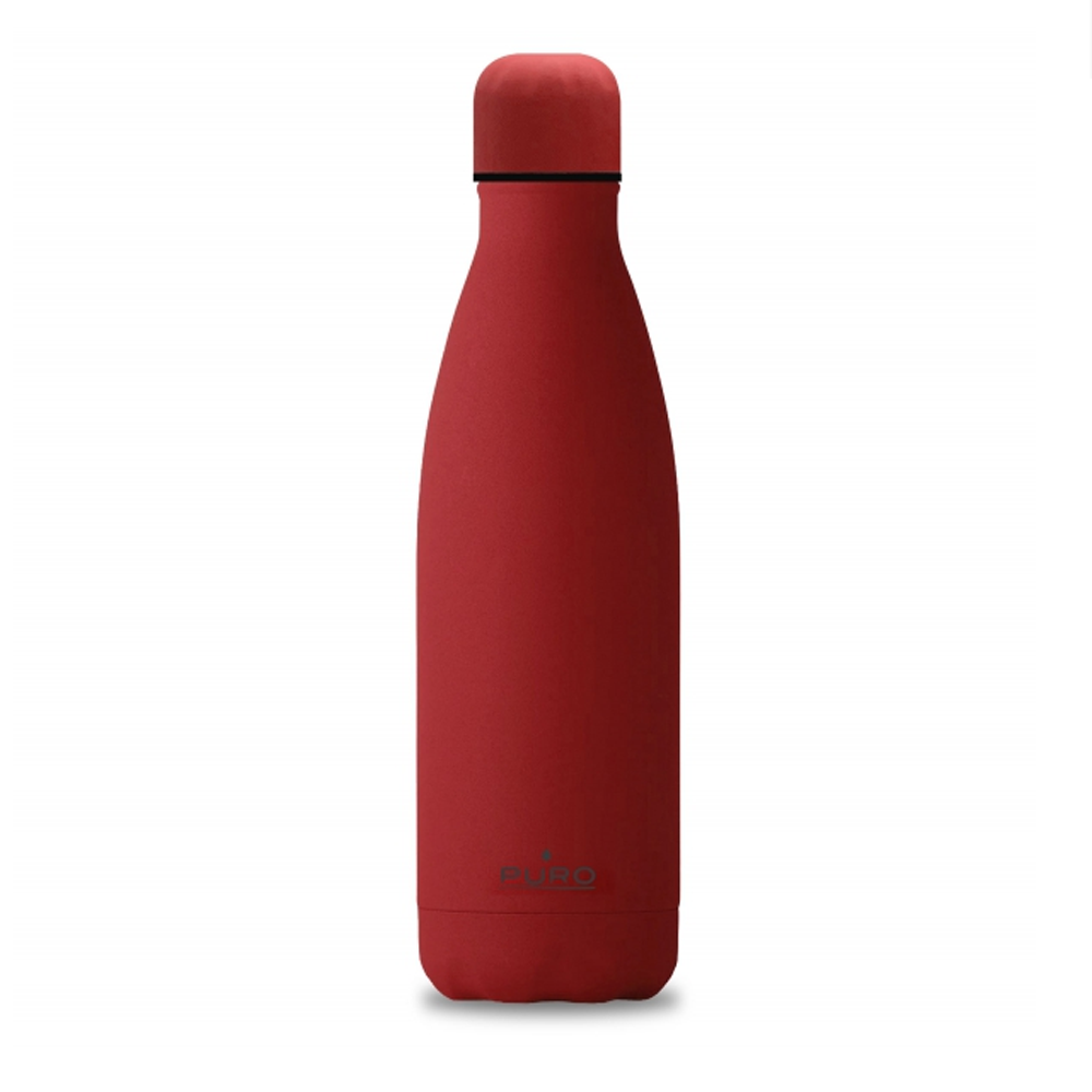 BOTELLA ACERO INOXIDABLE PURO ICON 500ML ROJA