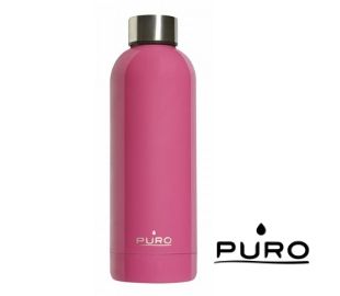 PURO H&C WB500DW1FCS BOTELLA ACERO INOX 500ML ROSADA