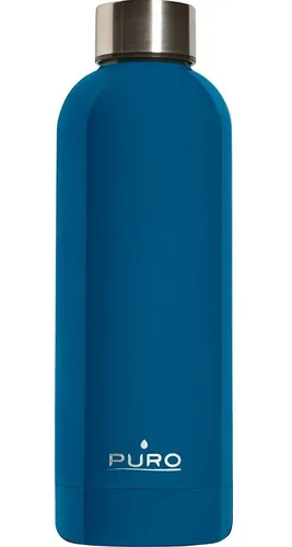 BOTELLA ACERO INOX PURO H&C 500ML AZUL OSCURO