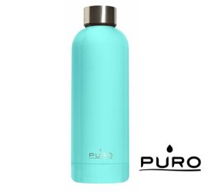 PURO H&C WB500DW1LBLUE BOTELLA ACERO INOX 500ML CELESTE