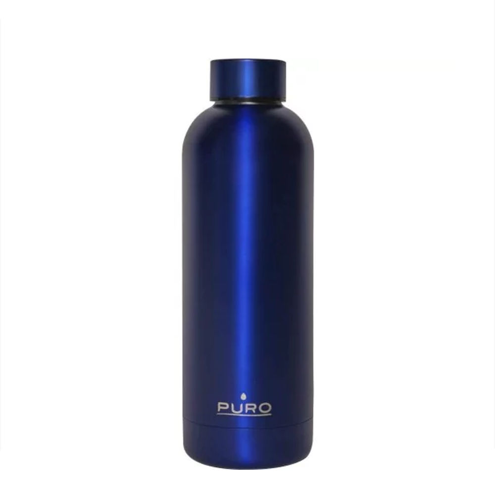 BOTELLA ACERO INOX PURO H&C 500ML AZUL