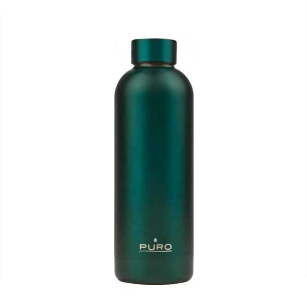 BOTELLA ACERO INOX PURO H&C 500ML VERDE