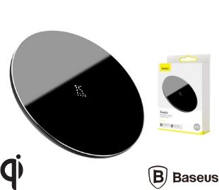 BASEUS WXJK-B01 CARGADOR INALAMBRICO 15W USB-C NEGRO