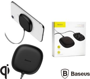 BASEUS WXXP-01 CARGADOR INALAMBRICO 10W C/VENTOSA NEGRO