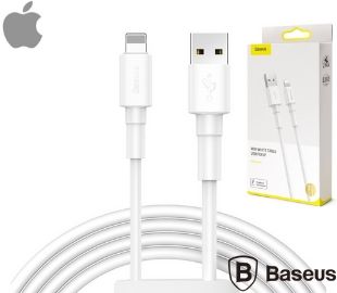 BASEUS CALSW-02 MINI CABLE LIGHTNING MINI 2.4A 1M WHITE