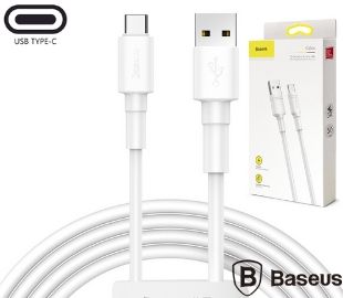 BASEUS CATSW-02 MINI CABLE USB-C 3A 1M BLANCO