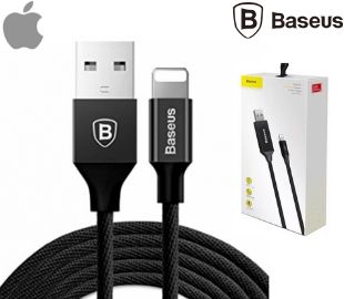 BASEUS CALYW-01 CABLE LIGHTNING 1.2M NEGRO