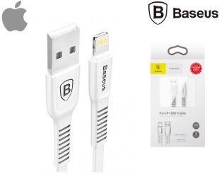 BASEUS CALZY-B02 CABLE FLAT LIGHTNING 2A 1M BLANCO