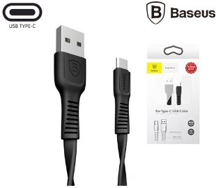 BASEUS CATZY-B01 CABLE FLAT USB-C 2A 1M NEGRO