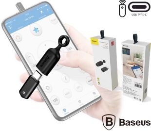 BASEUS ACTR02-01 CONTROL REMOTO PARA SMARTPHONE USB-C NEGRO