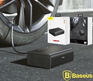 BASEUS CRCQB01-01 INFLADOR DE NEUMATICOS NEGRO