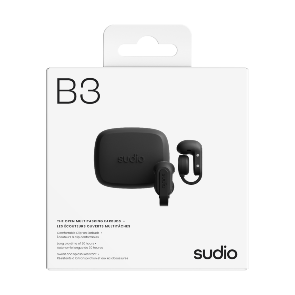 Auriculares de conduccion osea inalambricos SUDIO B3 Negro