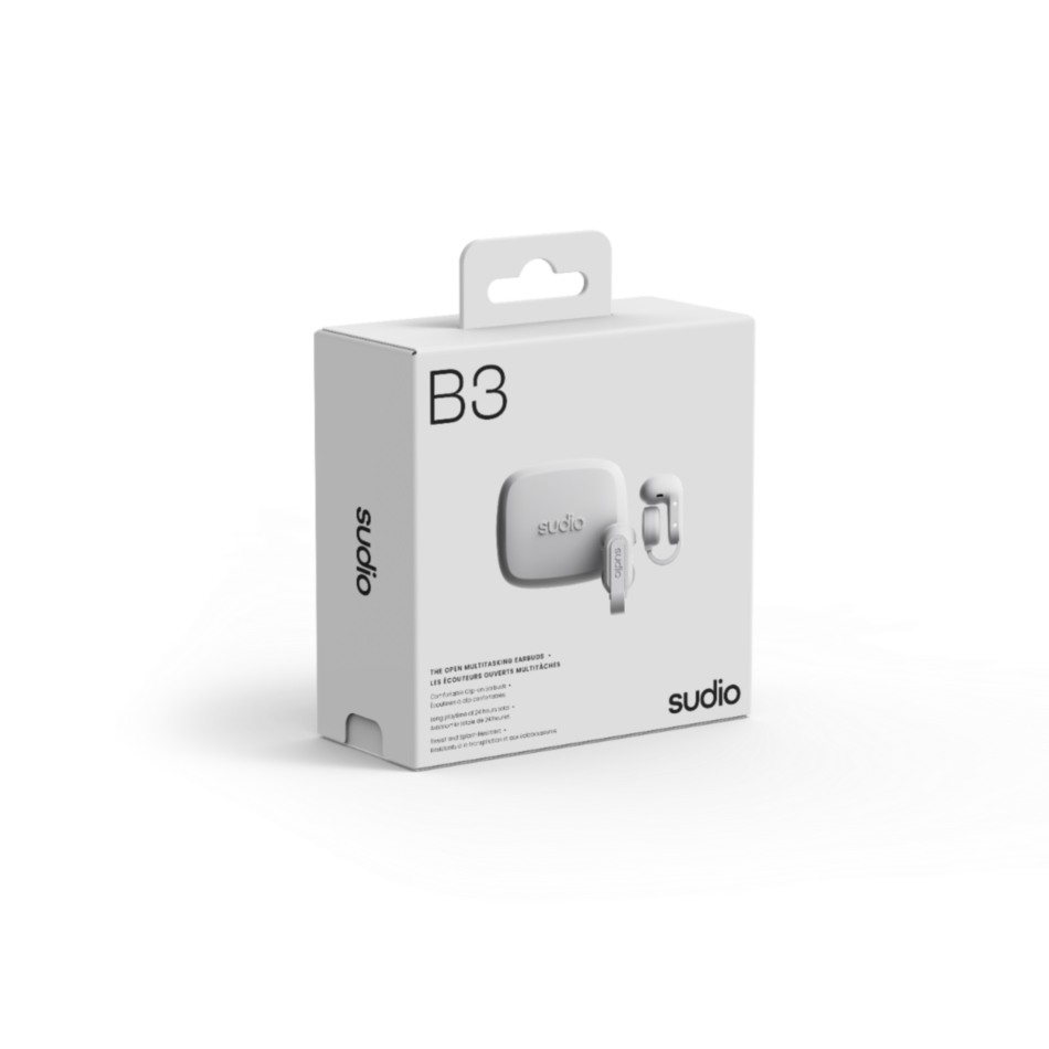 Auriculares de conduccion osea inalambricos SUDIO B3 Blanco