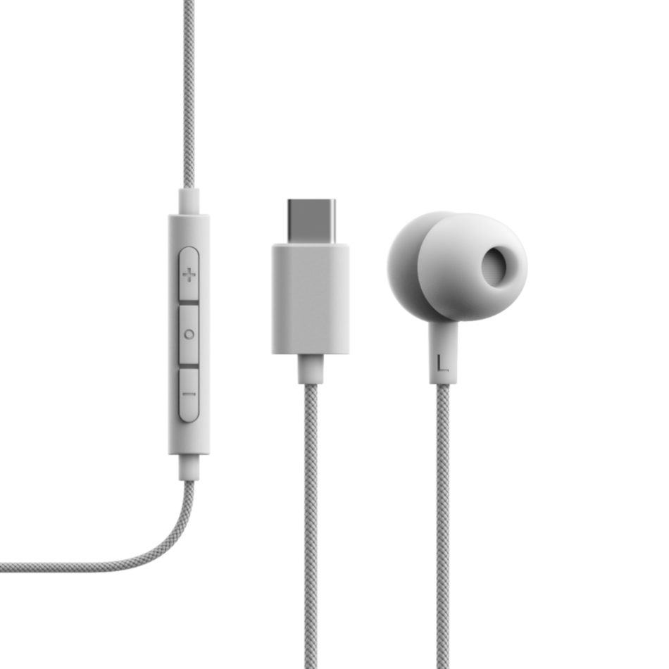 Auriculares cableados SUDIO V3 USB-C Blanco con microfono