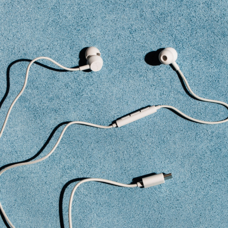 Auriculares cableados SUDIO V3 USB-C Blanco con microfono