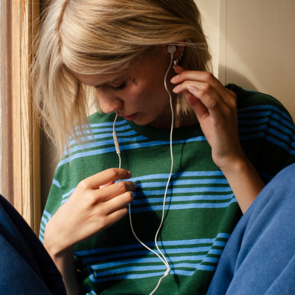 Auriculares cableados SUDIO V3 USB-C Blanco con microfono