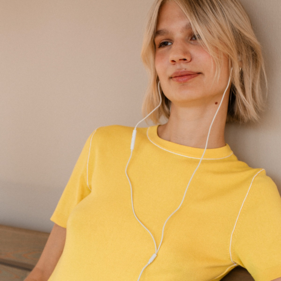 Auriculares cableados SUDIO V3 USB-C Blanco con microfono