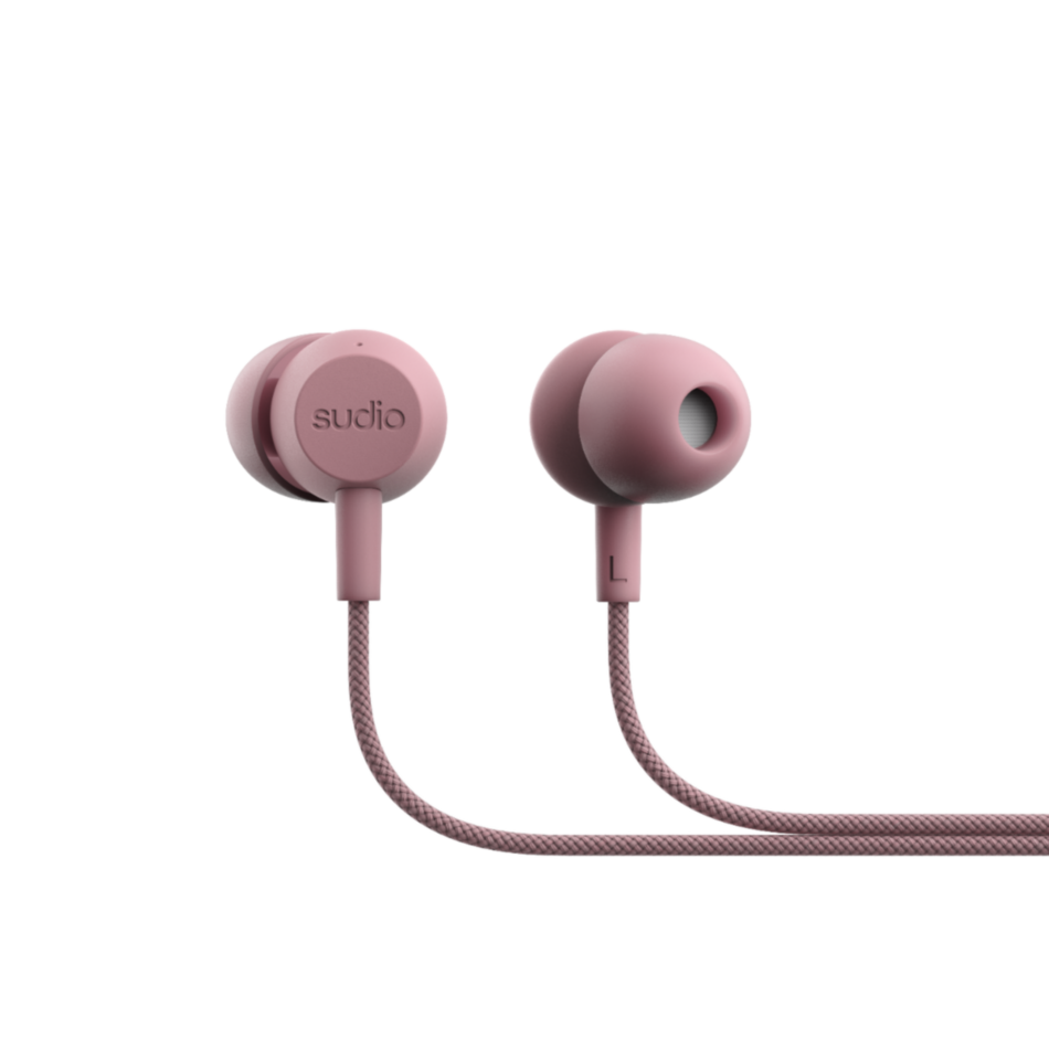 Auriculares cableados SUDIO V3 USB-C Rosa con microfono