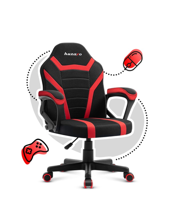 SILLA GAMING PARA NIÑOS HUZARO HZ-RANGER 1.0 RED MESH