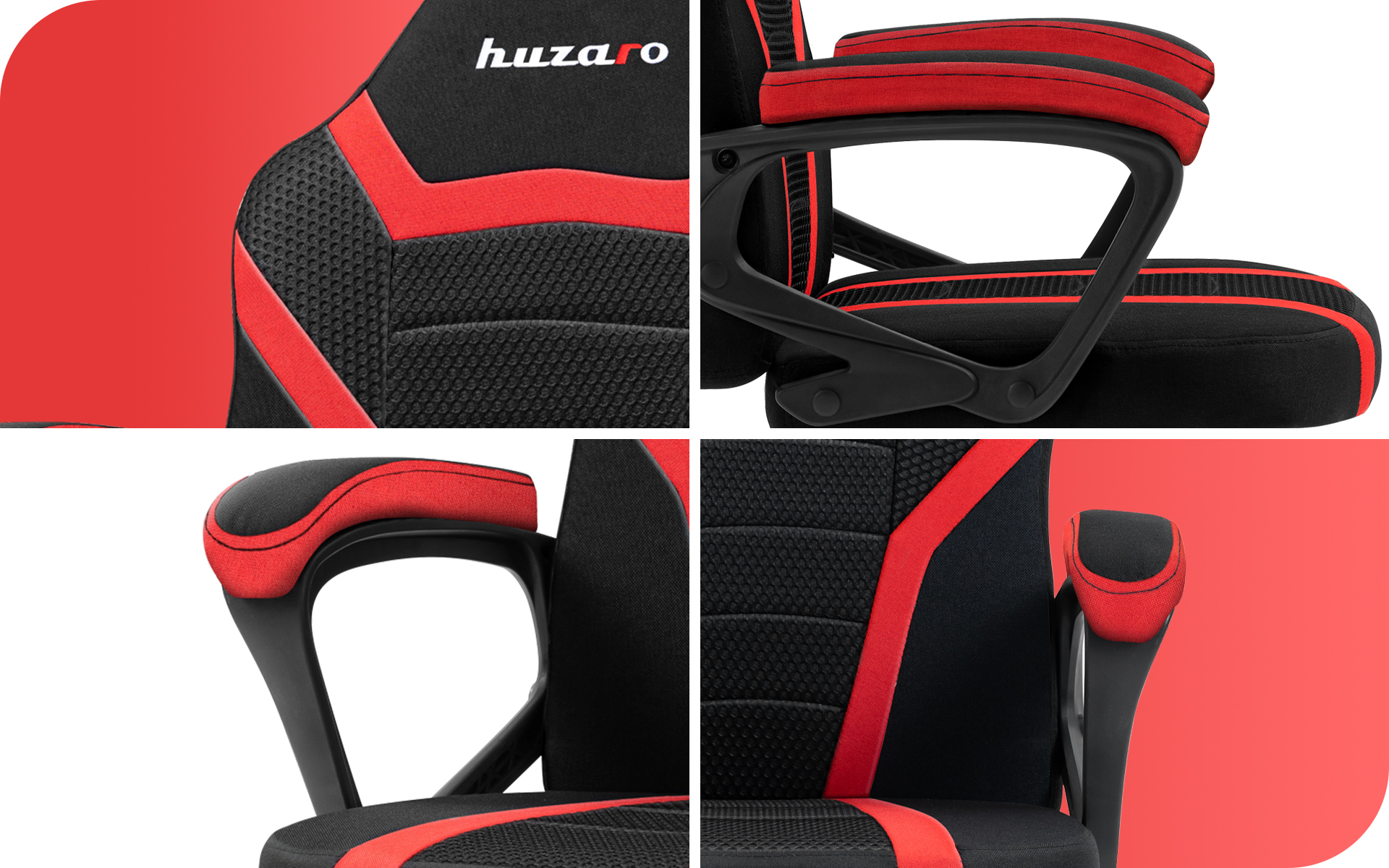 SILLA GAMING PARA NIÑOS HUZARO HZ-RANGER 1.0 RED MESH