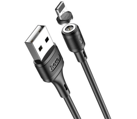 CABLE SERENO HOCO X52 USB A LIGHTNING MAGNETICO NEGRO 1M