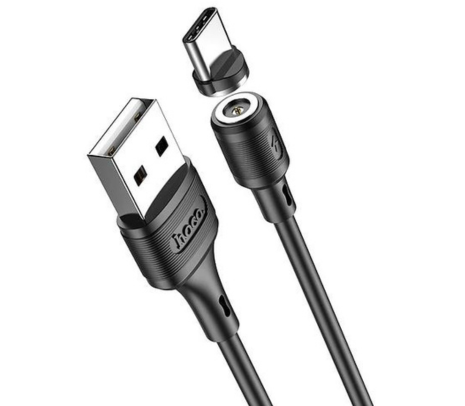 CABLE SERENO HOCO X52 USB-A A USB-C MAGNETICO NEGRO 1M